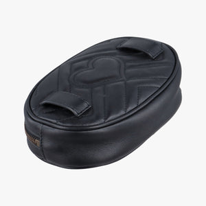 Pre-owned Gucci GG Marmont Black Leather 476434 bum bag/waist bag | stylenewstar