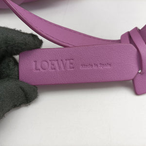 Pre-owned Loewe Anagram cutout Purple Leather shoulderbag | stylenewstar