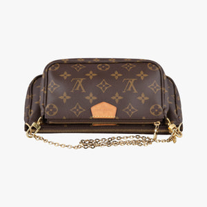 Pre-owned Louis Vuitton MULTI POCHETTE ACCESSOIRES brown×khaki Monogram Canvas M44813 shoulderbag | stylenewstar
