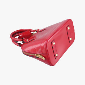 Pre-owned Louis Vuitton Alma BB pomme d'amour Vernis M90174 shoulderbag | stylenewstar
