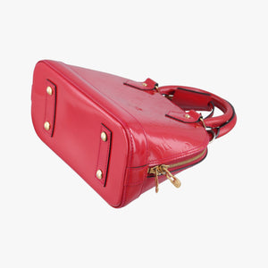 Pre-owned Louis Vuitton Alma BB pomme d'amour Vernis M90174 shoulderbag | stylenewstar