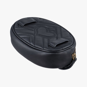Pre-owned Gucci GG Marmont Black Leather 476434 bum bag/waist bag | stylenewstar