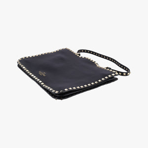 Pre-owned Valentino Rockstud Black Leather shoulderbag | stylenewstar