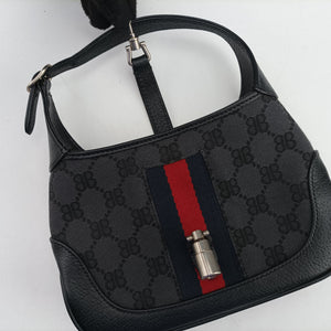 Vintage Balenciaga The Hacker Project Jackie 1961 Black canvas×leather 636706 shoulderbag | stylenewstar