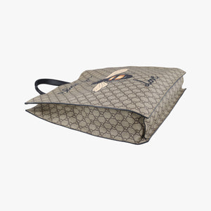 Vintage Gucci GG Supreme Bee beige×black PVC coated canvas×Leather 450950 shoulderbag | stylenewstar