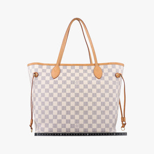 Pre-owned Louis Vuitton Neverfull MM Azur Damier Canvas N51107 shoulderbag | stylenewstar