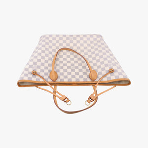 Pre-owned Louis Vuitton Neverfull MM Azur Damier Canvas N51107 shoulderbag | stylenewstar