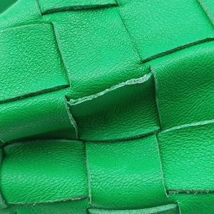 Pre-owned Bottega Veneta The Jodie Green lambskin handbag | stylenewstar