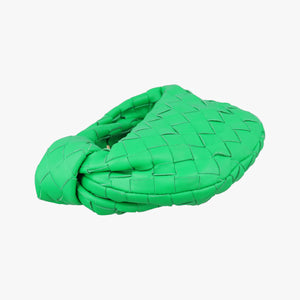 Pre-owned Bottega Veneta The Jodie Green lambskin handbag | stylenewstar