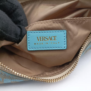 Secondhand VERSACE Medusa blue Fabric shoulderbag | stylenewstar