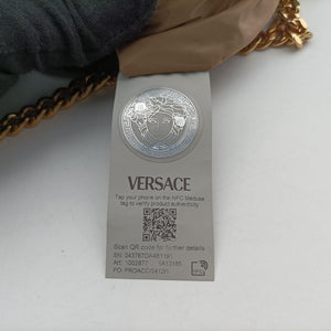Secondhand VERSACE Medusa blue Fabric shoulderbag | stylenewstar
