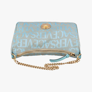 Secondhand VERSACE Medusa blue Fabric shoulderbag | stylenewstar