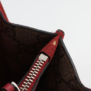 Secondhand Gucci Dionysus beige×red PVC coated canvas×suede 400249 shoulderbag | stylenewstar