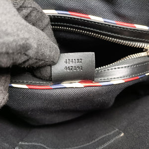 Vintage Gucci GG Supreme Courrier Messenger Black×Multicolour PVC coated canvas×Leather 474137 shoulderbag | stylenewstar
