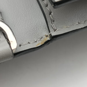 Pre-owned Prada Electra Studded Grey leather 1BD120 shoulderbag | stylenewstar