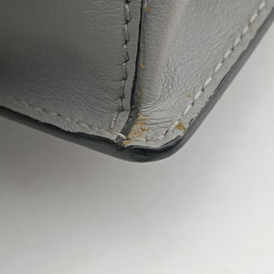 Pre-owned Prada Electra Studded Grey leather 1BD120 shoulderbag | stylenewstar