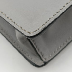 Pre-owned Prada Electra Studded Grey leather 1BD120 shoulderbag | stylenewstar