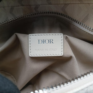 Pre-owned Christian Dior Saddle Beige PVC coated canvas × leather bum bag/waist bag | stylenewstar