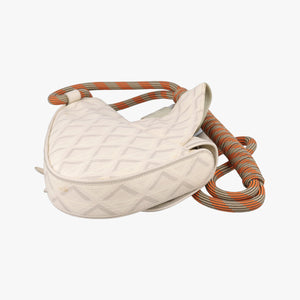 Pre-owned Christian Dior Saddle Beige PVC coated canvas × leather bum bag/waist bag | stylenewstar