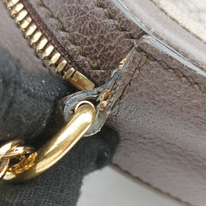 Pre-owned Gucci Ophidia Brown×beige PVC coated canvas×Leather 550618 shoulderbag | stylenewstar
