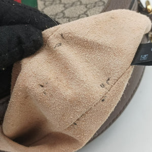 Pre-owned Gucci Ophidia Brown×beige PVC coated canvas×Leather 550618 shoulderbag | stylenewstar