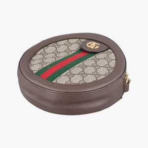 Pre-owned Gucci Ophidia Brown×beige PVC coated canvas×Leather 550618 shoulderbag | stylenewstar