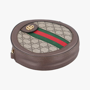 Pre-owned Gucci Ophidia Brown×beige PVC coated canvas×Leather 550618 shoulderbag | stylenewstar