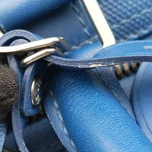 Pre-owned Louis Vuitton Keepall Bandouliere 45 Blue Damier Infini shoulderbag | stylenewstar
