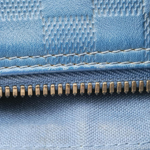 Pre-owned Louis Vuitton Keepall Bandouliere 45 Blue Damier Infini shoulderbag | stylenewstar