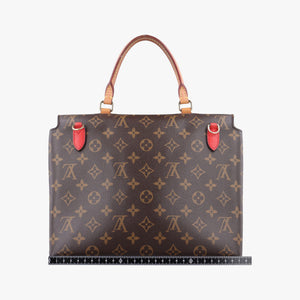Pre-owned Louis Vuitton MARIGNAN Brown × Coquelicot Monogram Canvas×calf leather M44286 shoulderbag | stylenewstar