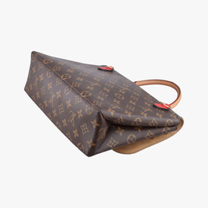 Pre-owned Louis Vuitton MARIGNAN Brown × Coquelicot Monogram Canvas×calf leather M44286 shoulderbag | stylenewstar