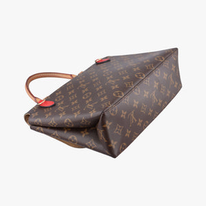 Pre-owned Louis Vuitton MARIGNAN Brown × Coquelicot Monogram Canvas×calf leather M44286 shoulderbag | stylenewstar