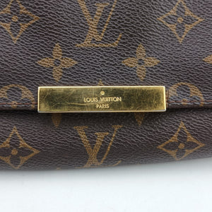 Pre-owned Louis Vuitton FAVORITE PM brown Monogram Canvas M40717 shoulderbag | stylenewstar
