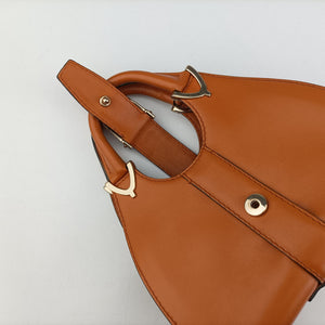 Pre-owned Gucci Stirrup Brown leather 277515 handbag | stylenewstar