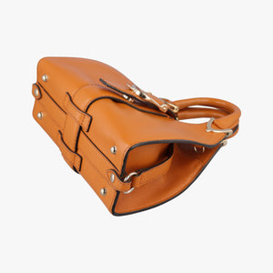 Pre-owned Gucci Stirrup Brown leather 277515 handbag | stylenewstar