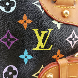 Vintage Louis Vuitton Claudia Noir Monogram Multicolore M40194 handbag | stylenewstar