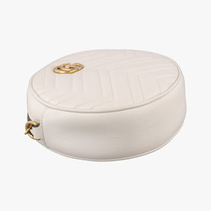 Vintage Gucci GG Marmont White Leather 550154 shoulderbag | stylenewstar