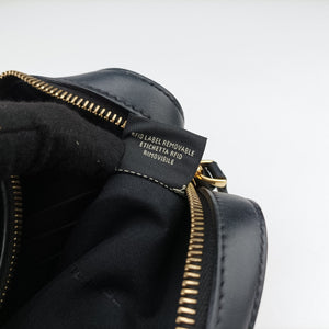 Pre-owned Fendi Monster Camera case Black Leather 7M0286 shoulderbag | stylenewstar