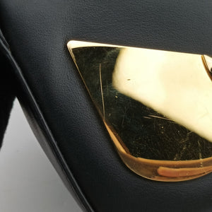 Pre-owned Fendi Monster Camera case Black Leather 7M0286 shoulderbag | stylenewstar