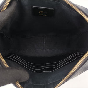 Pre-owned Fendi Monster Camera case Black Leather 7M0286 shoulderbag | stylenewstar