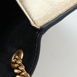 Pre-owned Yves Saint Laurent KATE Golden Leather 469390 shoulderbag | stylenewstar