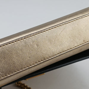 Pre-owned Yves Saint Laurent KATE Golden Leather 469390 shoulderbag | stylenewstar