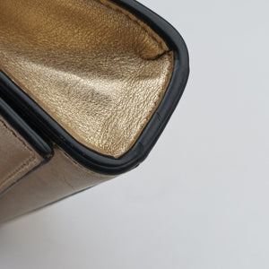 Pre-owned Yves Saint Laurent KATE Golden Leather 469390 shoulderbag | stylenewstar