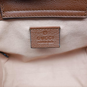 Pre-owned Gucci Diana Mini Brown leather 655661 shoulderbag | stylenewstar