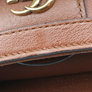 Pre-owned Gucci Diana Mini Brown leather 655661 shoulderbag | stylenewstar