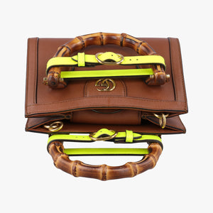 Pre-owned Gucci Diana Mini Brown leather 655661 shoulderbag | stylenewstar