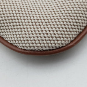 Pre-owned Miu Miu Ivy Ivory×Brown Canvas× leather 5BA281 handbag | stylenewstar