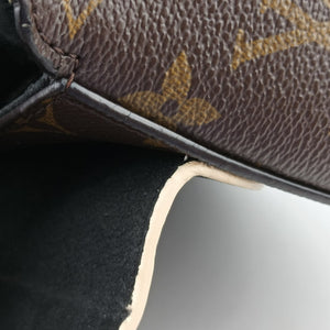 Pre-owned Louis Vuitton Chain It PM Monogram/Brown×Noir Monogram canvas×calf leather M44115 shoulderbag | stylenewstar