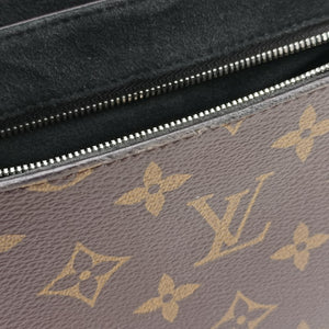 Pre-owned Louis Vuitton Chain It PM Monogram/Brown×Noir Monogram canvas×calf leather M44115 shoulderbag | stylenewstar