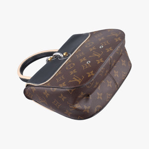 Pre-owned Louis Vuitton Chain It PM Monogram/Brown×Noir Monogram canvas×calf leather M44115 shoulderbag | stylenewstar